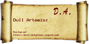 Dull Artemisz névjegykártya